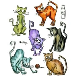 Tim Holtz - Framelits - Crazy Cats