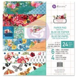 Prima Marketing Double-Sided Paper Pad 12"X12" - Painted Floral
