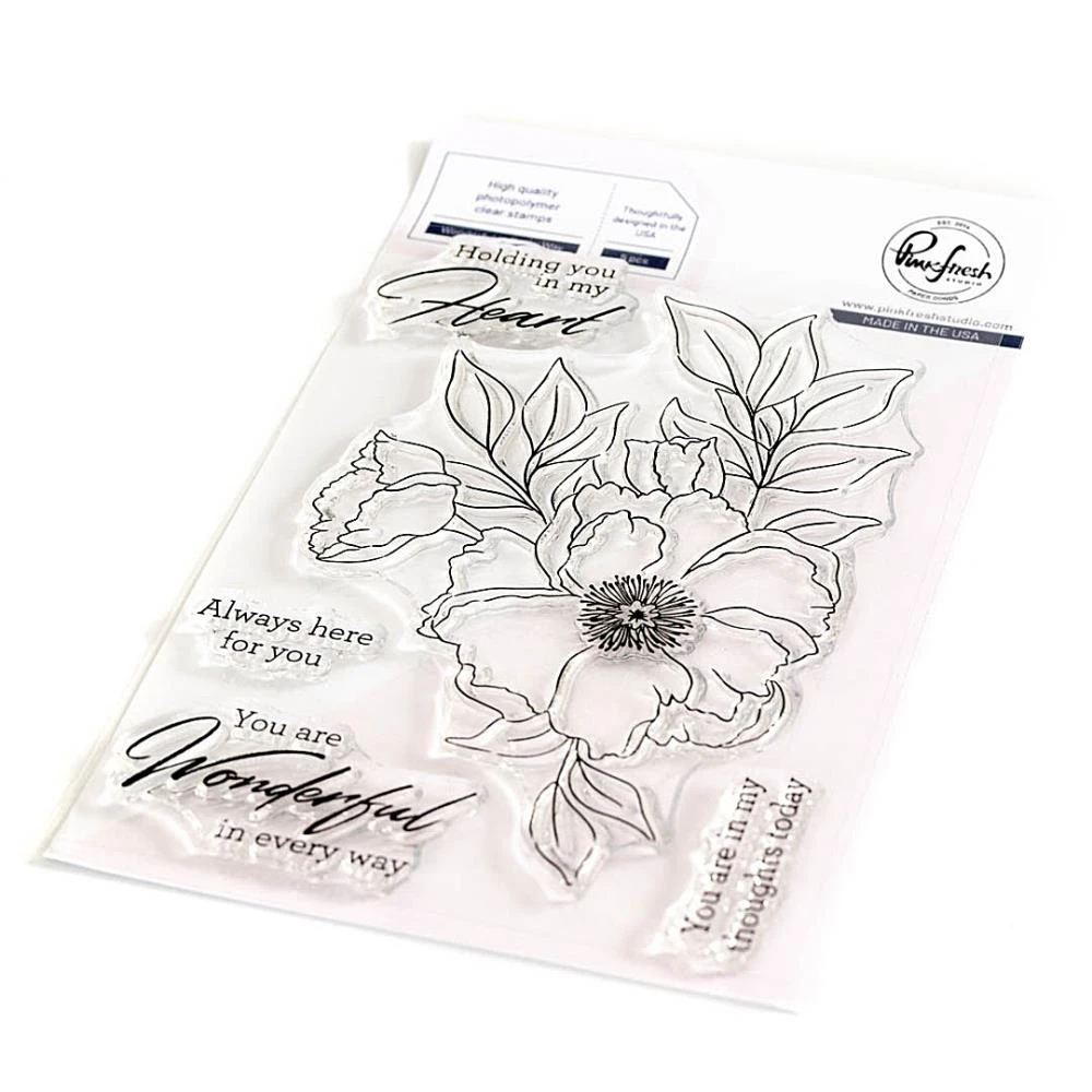 Pinkfresh Studio Clear Stamp Set 4"X6" - Wonderful In Every Way 1 Pinkfresh Studio Clear Stamp Set 4"X6" - Wonderful In Every Way