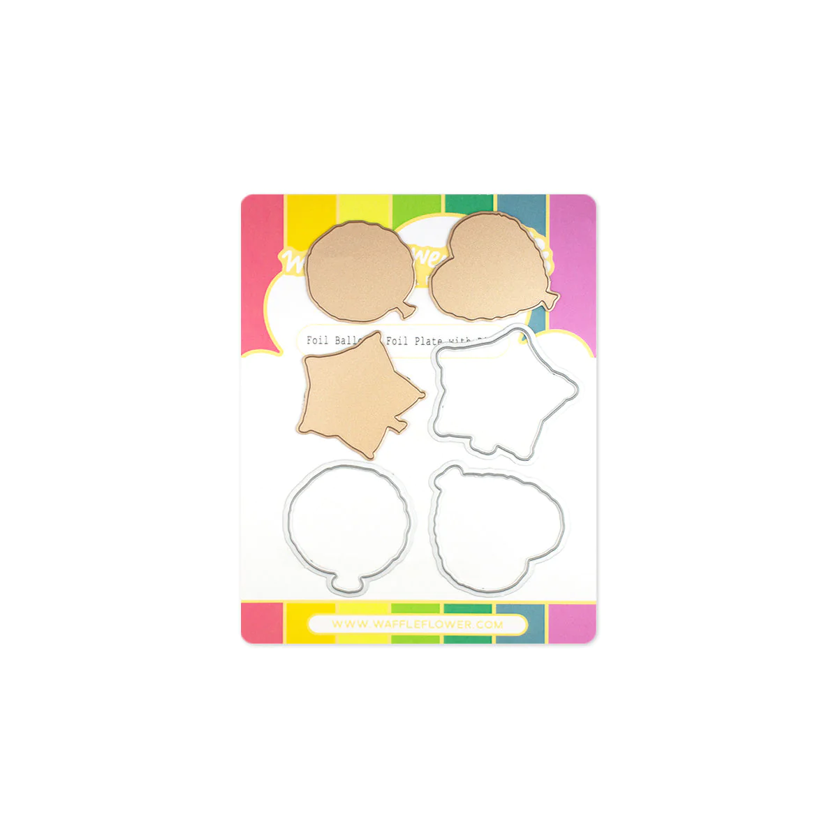 Waffle Flower - Foil Balloons Foil Plate With Die 1 Waffle Flower - Foil Balloons Foil Plate With Die