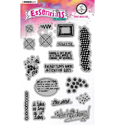 ABM Cling Stamp - Mixed Media Play Essentials Nr.131 1 ABM Cling Stamp - Mixed Media Play Essentials Nr.131