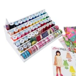 Totally-Tiffany Stamp&Supply Stadium 6 Level, One Size, White -Bürobedarf 6 laags stempel accessoire opbergsysteem23