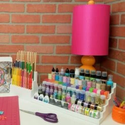 Totally-Tiffany Stamp&Supply Stadium 6 Level, One Size, White -Bürobedarf 6 laags stempel accessoire opbergsysteem6