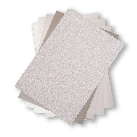 Sizzix • Cardstock Pack 8x11,5" Silver 1 Sizzix • Cardstock Pack 8x11,5" Silver