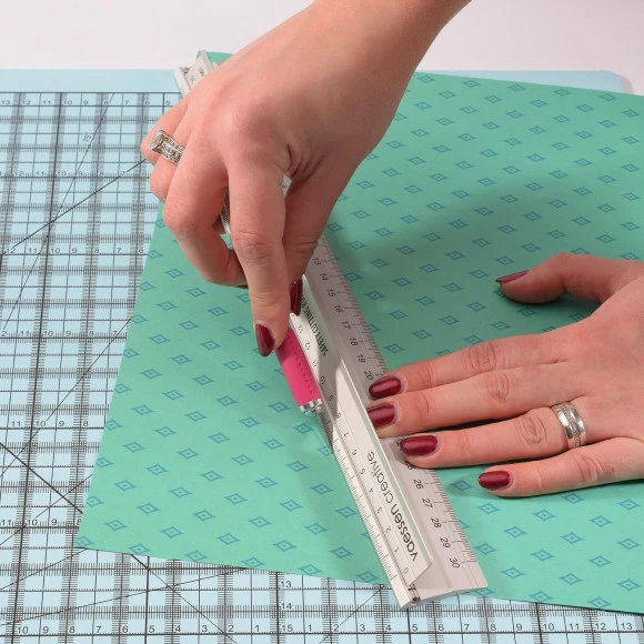 Vaessen Creative • Sicherheits-Schneidelineal 45cm 2 Vaessen Creative • Sicherheits-Schneidelineal 45cm – Bild 2