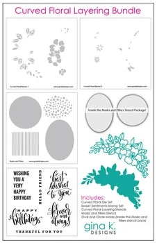Gina K Design BUNDLE- CURVED FLORAL LAYERING BUNDLE