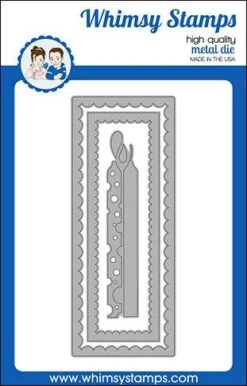 Whimsy Stamps - Slimline Birthday Scallops Die