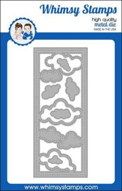 Whimsy Stamps - Slimline Clouds Die Set