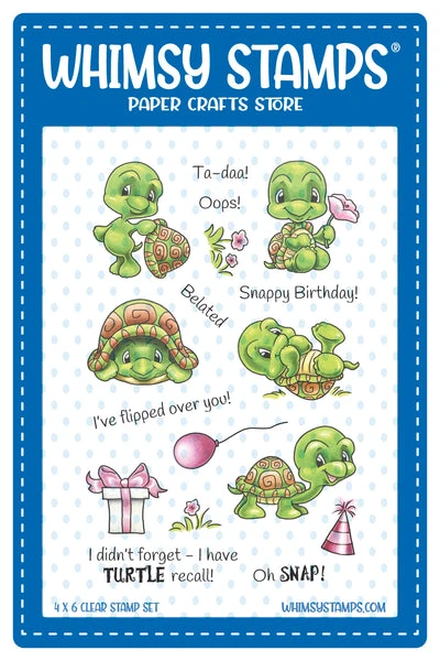 Whimsy Stamps - Turtle Tales Clear Stamps 1 Whimsy Stamps - Turtle Tales Clear Stamps