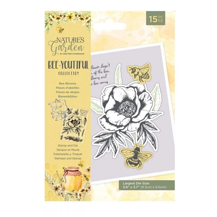 Bee Youtiful Collection - Stamp&Die Set- Bee Blooms 1 Bee Youtiful Collection - Stamp&Die Set- Bee Blooms