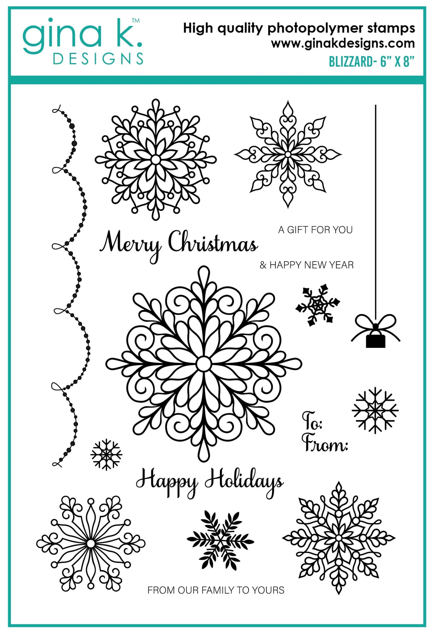 Gina K Designs - STAMPS- Blizzard 1 Gina K Designs - STAMPS- Blizzard