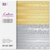 Crafter's Companion Luxury Mirror Paperpad 12x12 Everyday Metallics