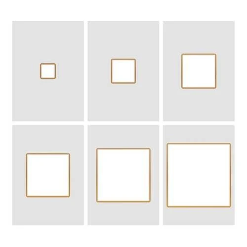 Couture Creations Cut, Foil And Emboss Nesting Negative Squares Dies 1 Couture Creations Cut, Foil And Emboss Nesting Negative Squares Dies