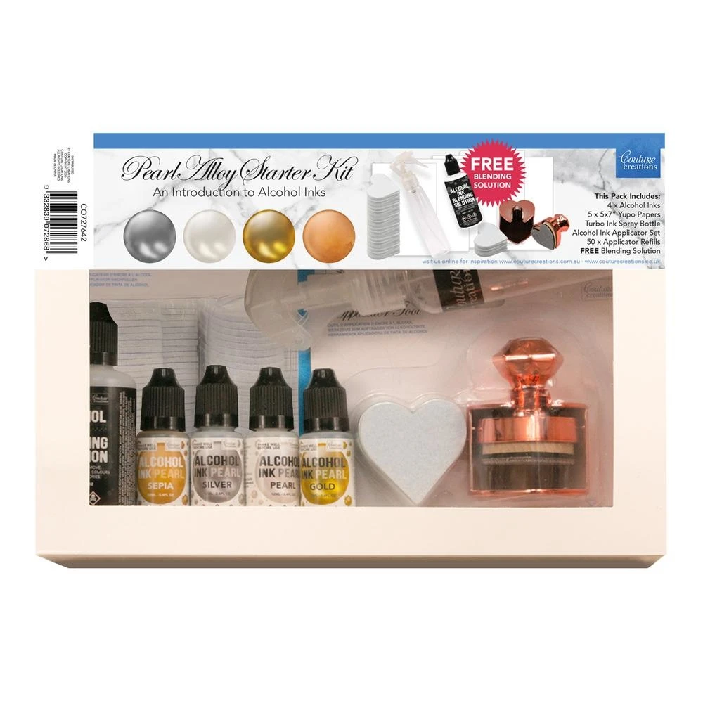 Couture Creations Pearl Alloy Alcohol Ink Starter Kit 1 Couture Creations Pearl Alloy Alcohol Ink Starter Kit