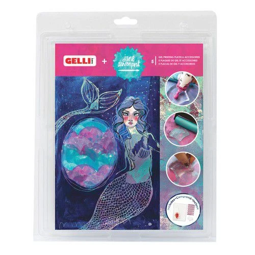 Gelli Arts - Jane Davenport Gel Druckplatte+Seashell Platte 1 Gelli Arts - Jane Davenport Gel Druckplatte+Seashell Platte
