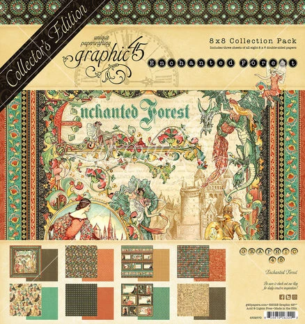Graphic 45 - Enchanted Forest 8x8 Inch Deluxe Collector's Edition 1 Graphic 45 - Enchanted Forest 8x8 Inch Deluxe Collector's Edition