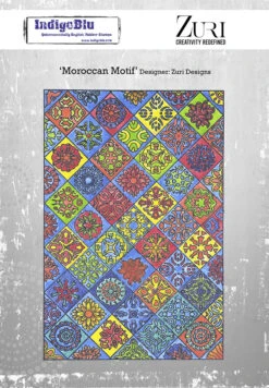 IndigoBlu Moroccan Motif A5 Rubber Stamps