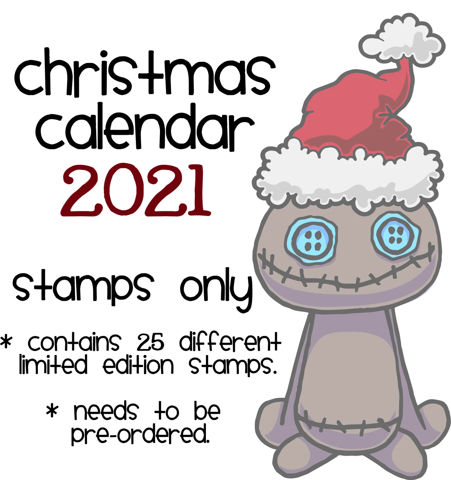 Rubber Stamp Calendar 2021 - Gummiapan 1 Rubber Stamp Calendar 2021 - Gummiapan