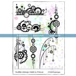 Katzelkraft - Engrenage - Tampons Scrapbooking - A5