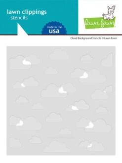 Lawn Fawn - Cloud Background Stencils (2pcs)