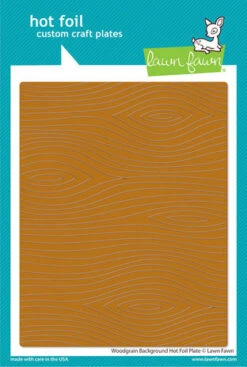 Lawn Fawn - Woodgrain Background Hot Foil Plate