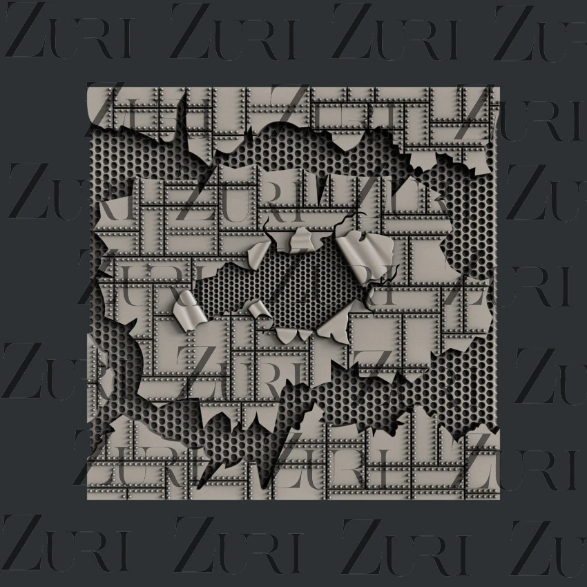 Zuri - Metal Plate 1 Zuri - Metal Plate