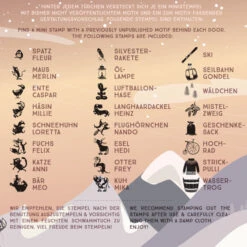 Cat On Appletrees - Ministempel-Adventskalender 5 -Bürobedarf ministempel adventskalender 52