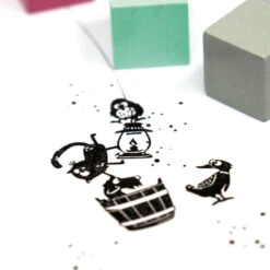 Cat On Appletrees - Ministempel-Adventskalender 5 -Bürobedarf ministempel adventskalender 54