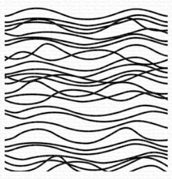 My Favorite Things - Ocean Currents Background Rubber Stamp