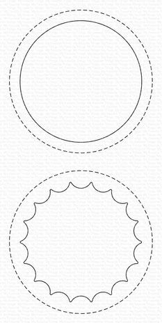 My Favorite Things - Peek-a-Boo Circle Windows Die-Namics