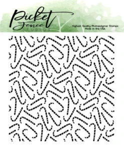 Picket Fence Studios - Candy Canes 4x4 Inch Clear Stamps