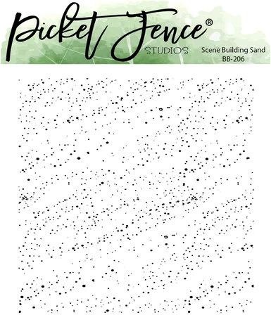 Picket Fence Studios -Scene Building: Sand 6x6 Inch Clear Stamps 1 Picket Fence Studios -Scene Building: Sand 6x6 Inch Clear Stamps