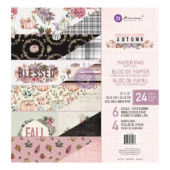 Prima Marketing Hello Pink Autumn 12x12 Inch Paper Pad