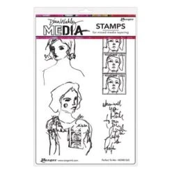 Ranger Dina Wakley MEdia Stamps Perfect To Me