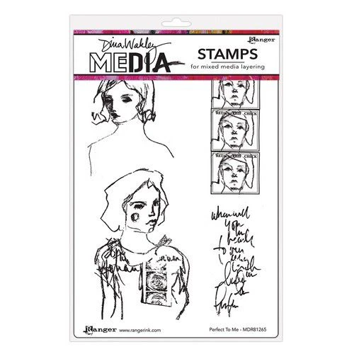 Ranger Dina Wakley MEdia Stamps Perfect To Me 1 Ranger Dina Wakley MEdia Stamps Perfect To Me