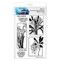 Ranger SH Clearstamps 6x9 Framed Florals