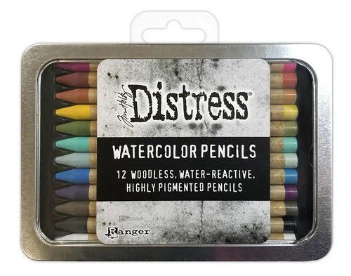Ranger Tim Holtz Distress Watercolor Pencils 12 St Kit #1 1 Ranger Tim Holtz Distress Watercolor Pencils 12 St Kit #1