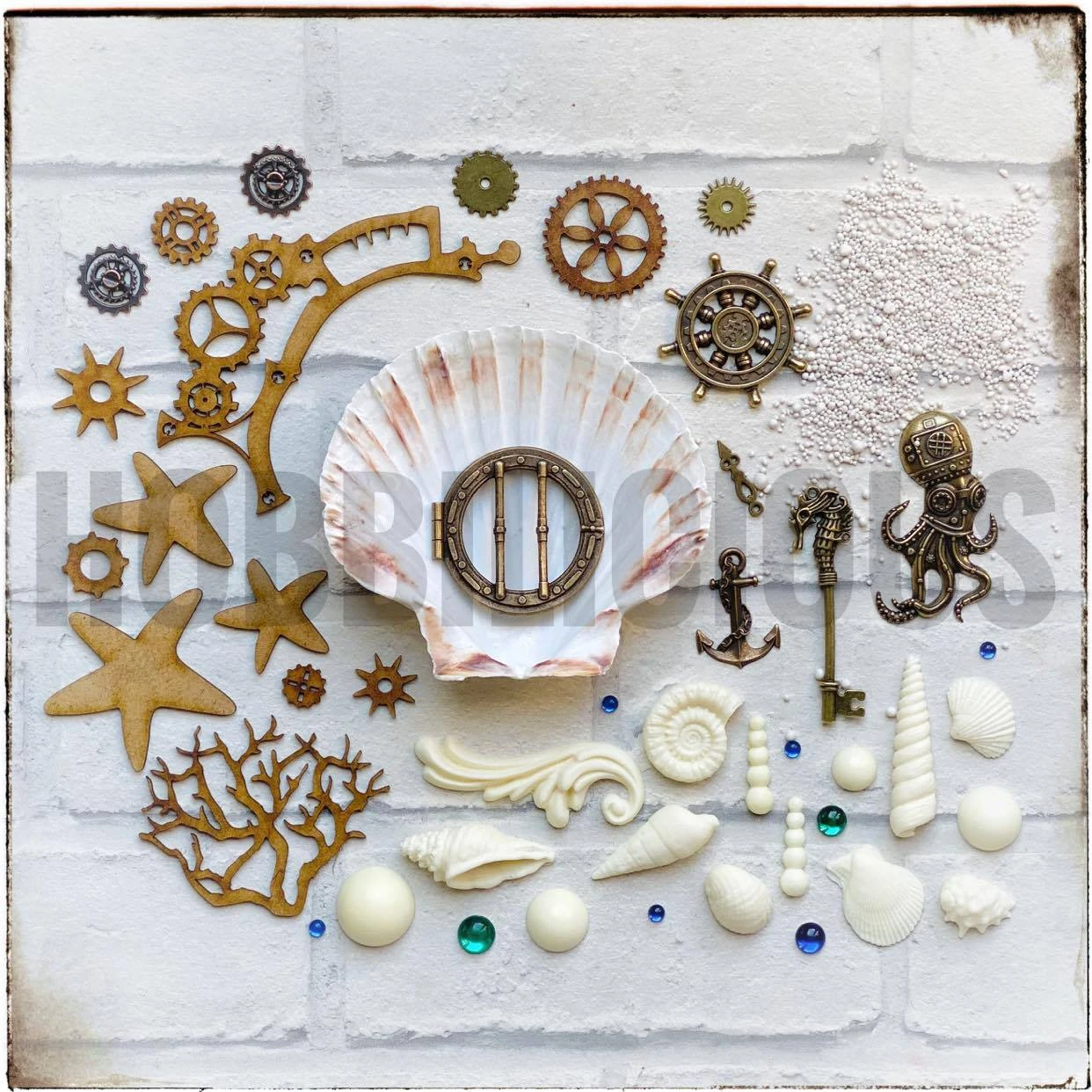 Hobbilicious - Scallop Seashell Project Kit 1 Hobbilicious - Scallop Seashell Project Kit