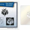 Claritystamp - Pod Head Tiles + Stencil Unmounted Clear Stamp Set