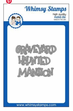 Whimsy Stamps - Haunted Word Die Set