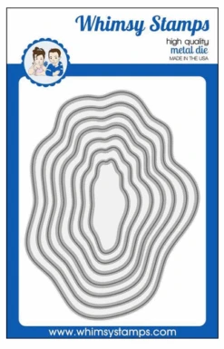 Whimsy Stamps - Wavy Nested Frames Die Set