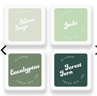 Altenew - Frosted Foliage Fresh Dye Ink Mini Cube Set 1 Altenew - Frosted Foliage Fresh Dye Ink Mini Cube Set