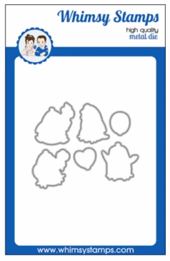 Whimsy Stamps - Penguin Poop Outline Die Set
