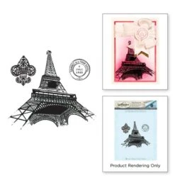 Spellbinders - Paris Collage Stamps Stamp Set Ooh La La