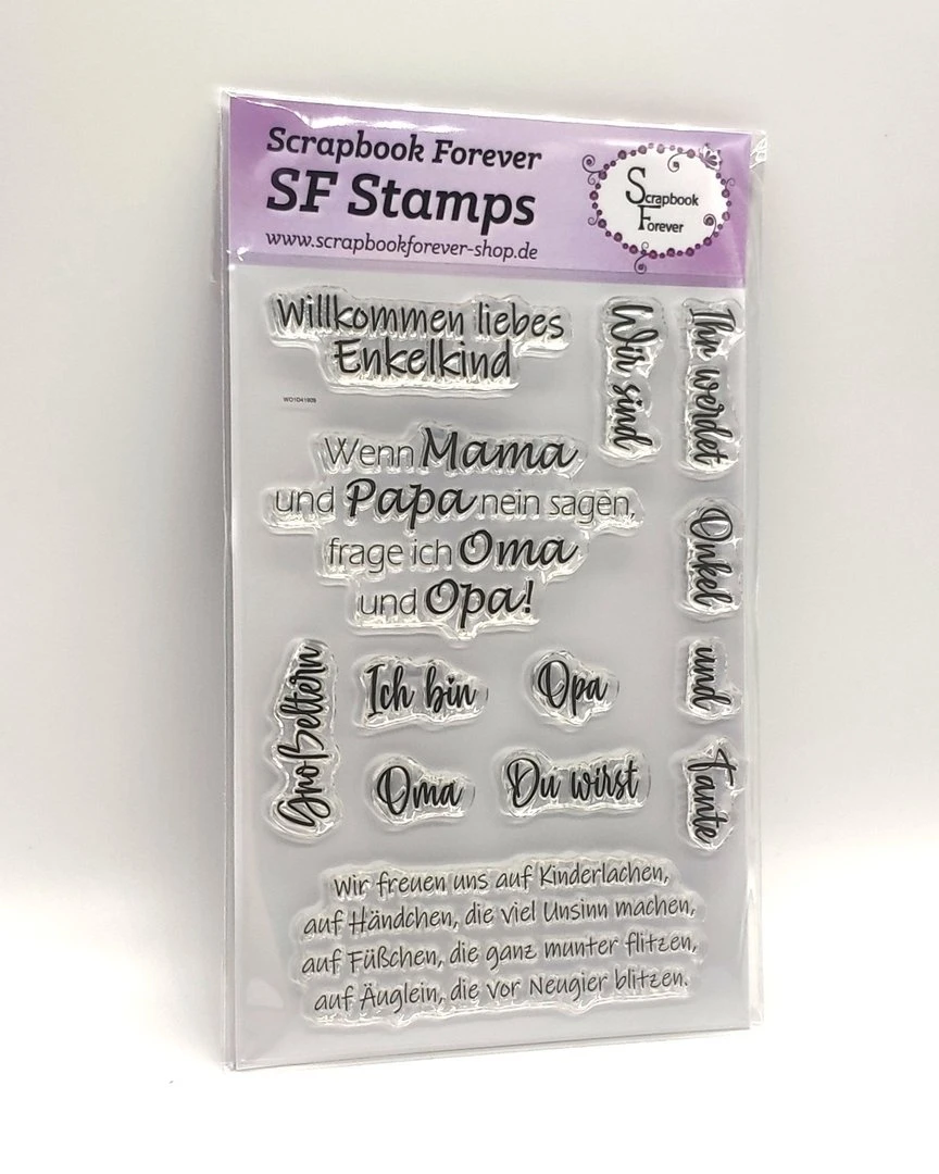 SF Stamps Willkommen Liebes Enkelkind 1 SF Stamps Willkommen Liebes Enkelkind