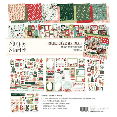 Simple Stories Simple - Baking Spirits Bright Collector's Essential Kit 1 Simple Stories Simple - Baking Spirits Bright Collector's Essential Kit