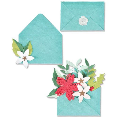 Sizzix - Thinlits Die Set 13PK Festive Envelope 1 Sizzix - Thinlits Die Set 13PK Festive Envelope