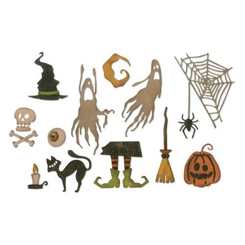 Sizzix Thinlits Die Set - 16PK Frightful Things Tim Holtz 1 Sizzix Thinlits Die Set - 16PK Frightful Things Tim Holtz