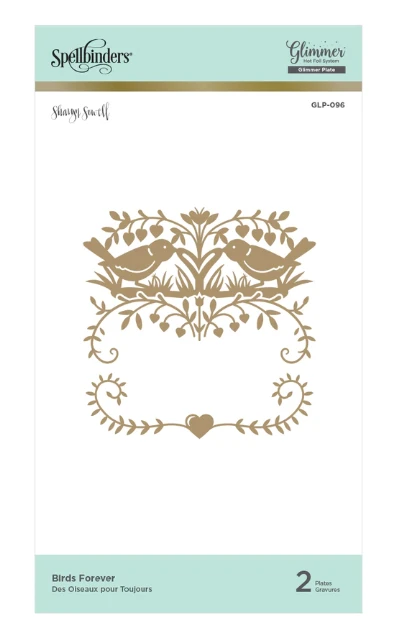 Spellbinders Birds Forever Hot Foil Plate 1 Spellbinders Birds Forever Hot Foil Plate