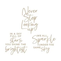 Spellbinders Celestial Sentiments Glimmer Hot Foil Plate